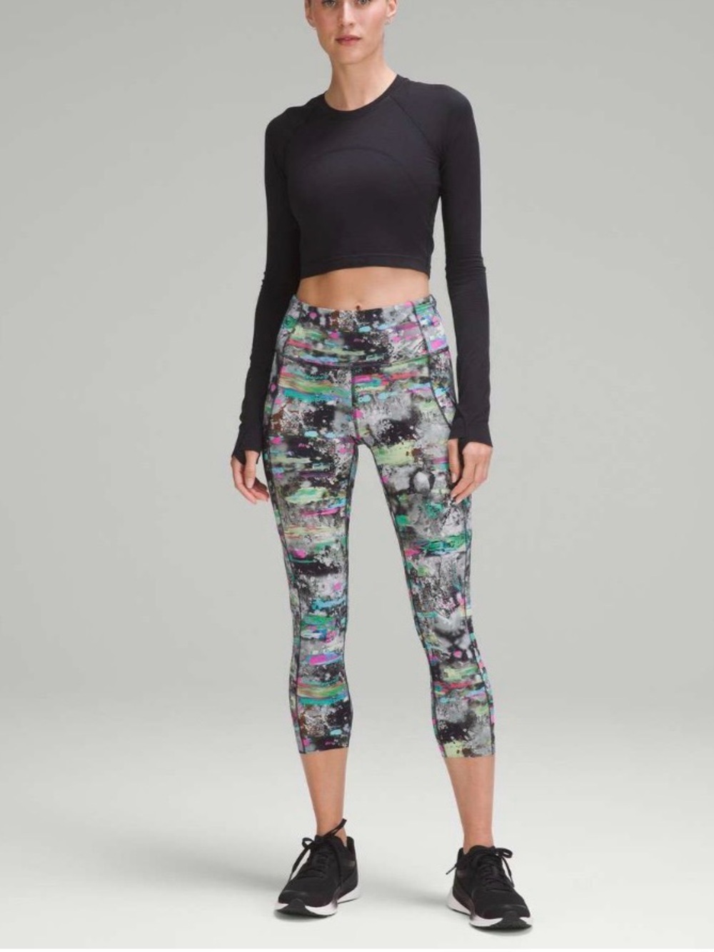 NWT Lululemon Fast And Free High Rise Crop 23”